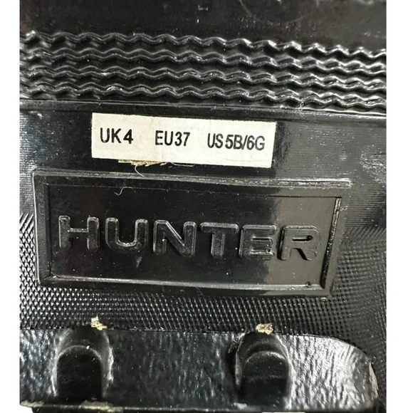 Hunter Original Gloss Black Rain Boot Women’s Size 5 - Picture 7 of 16